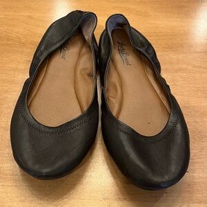 Classic black-leather ballet-flats from Lucky Brand